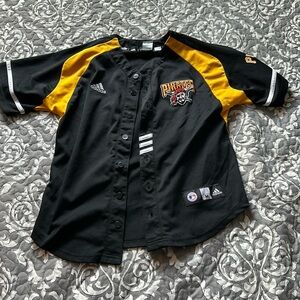 Youth Boys Medium Pittsburgh Pirates Andrew McCutchen Button Up Adidas Jersey